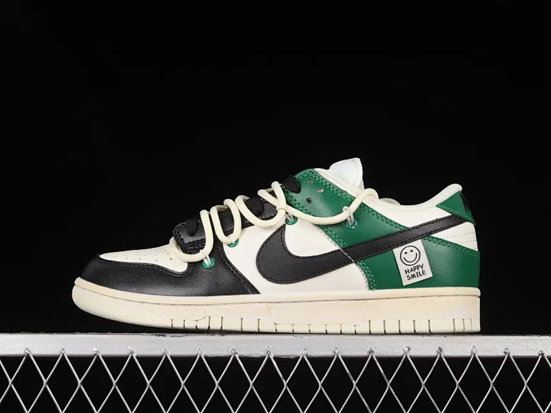 All categories Nk SB Dunk series Nk SB Dunk Low low-top sneakers Nk Dunk Low white green customized version of deconstructed strap casual sneakers DJ6188-100